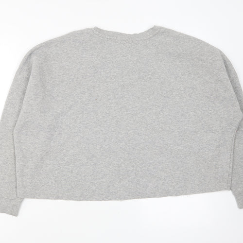 Primark Womens Grey Cotton Pullover Sweatshirt Size L Pullover - Cali Varsity Training
