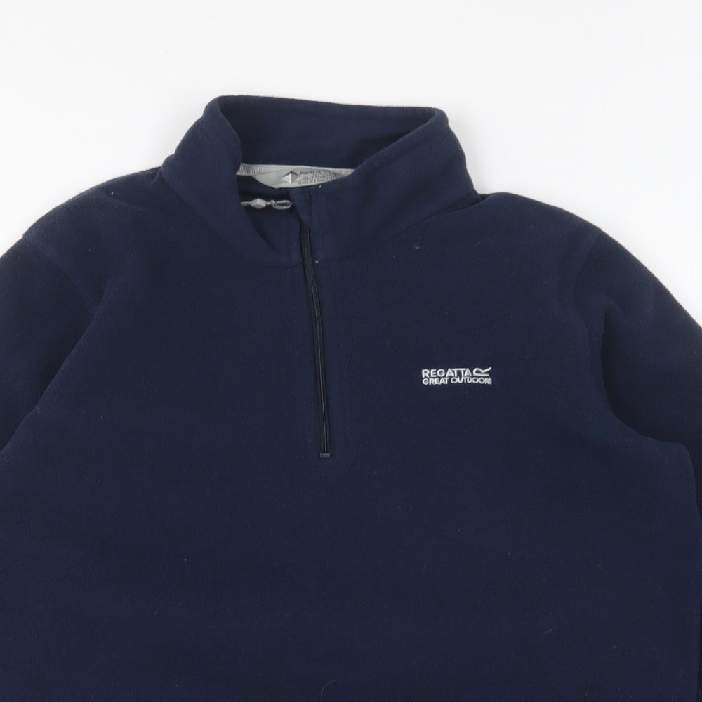 Regatta Womens Blue Polyester Pullover Sweatshirt Size 10 Zip