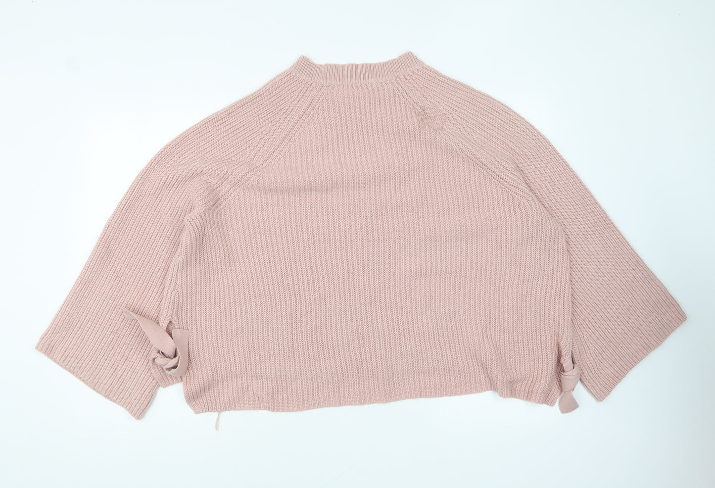 George Womens Pink Round Neck Acrylic Pullover Jumper Size 22