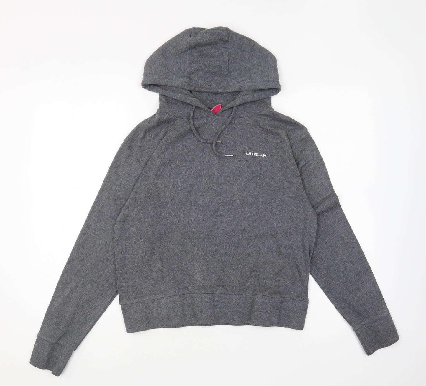 LA Gear Womens Grey Polyester Pullover Hoodie Size 12 Pullover