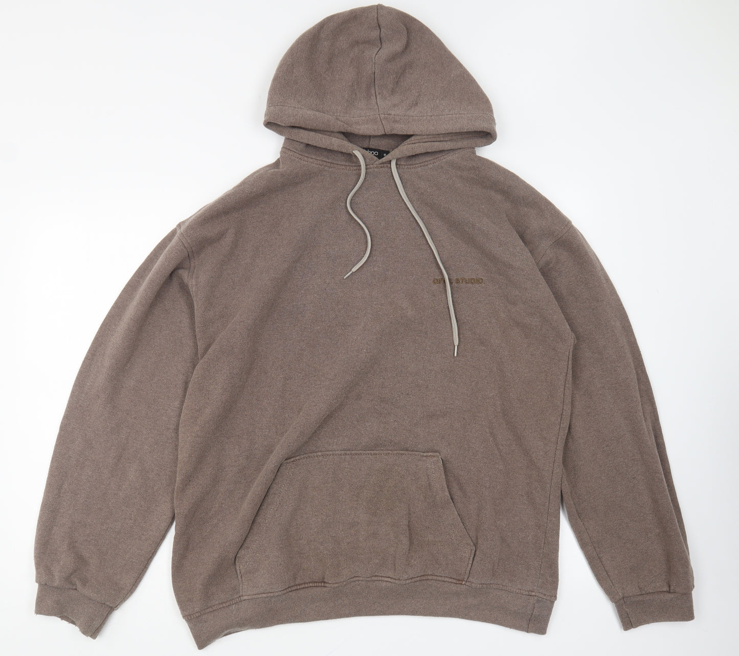Boohoo Mens Brown Polyester Pullover Hoodie Size M - OFCL Studio