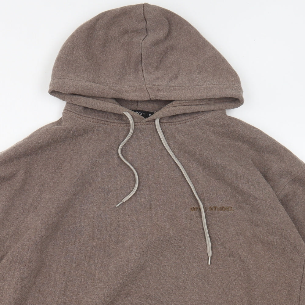 Boohoo Mens Brown Polyester Pullover Hoodie Size M - OFCL Studio