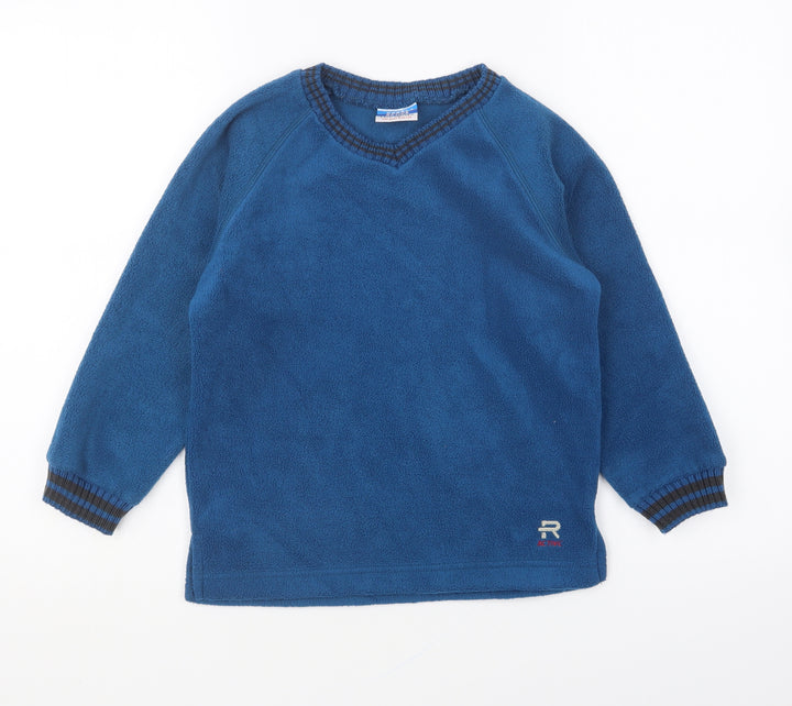 Rebel Active Boys Blue Polyester Pullover Sweatshirt Size 5-6 Years Pullover