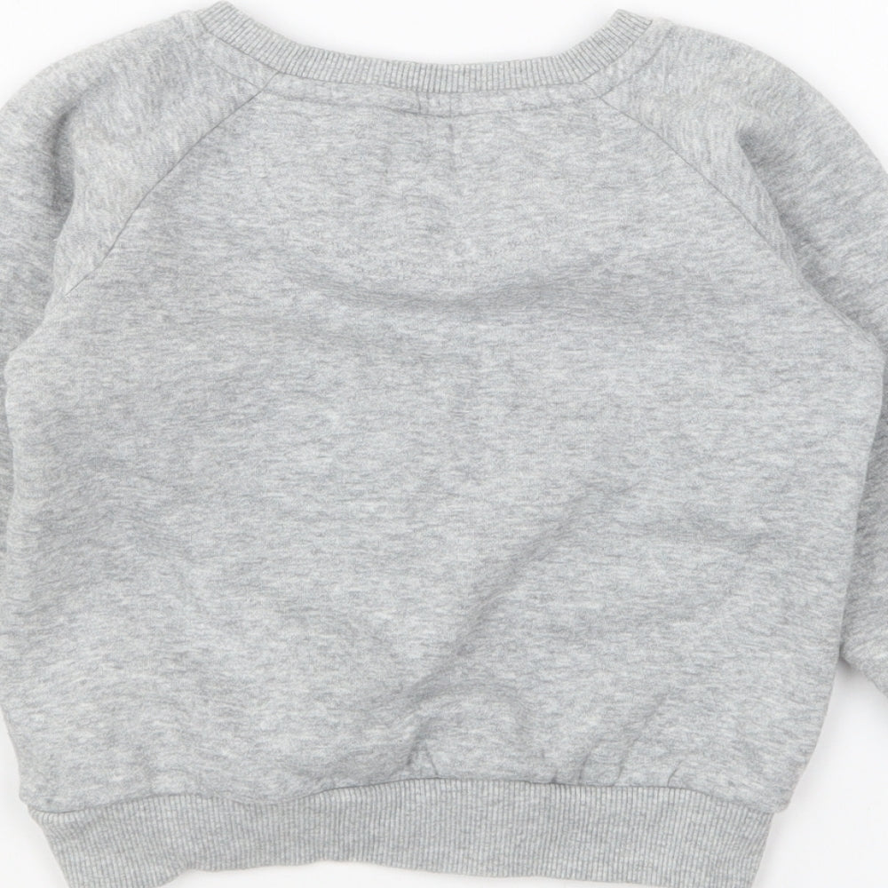 McKenzie Boys Grey Cotton Pullover Sweatshirt Size 3-4 Years Pullover