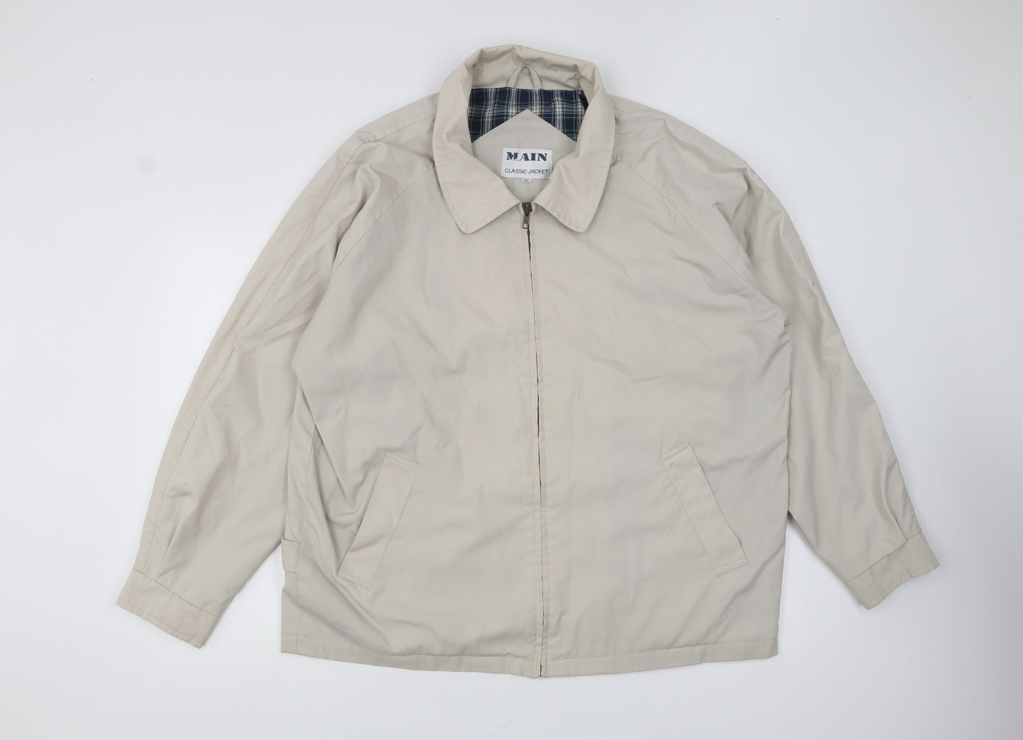 Mainstream Mens Beige Jacket Size XL Zip