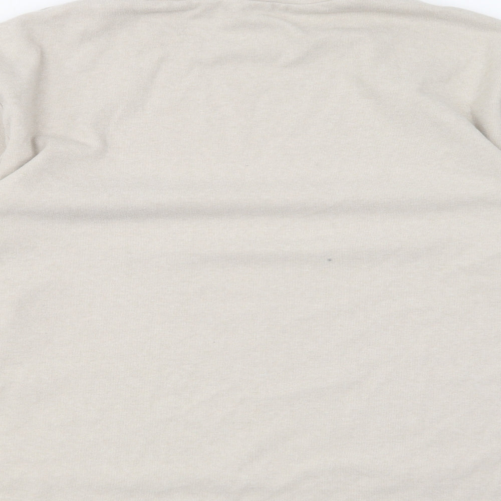 Zara Womens Beige Roll Neck Polyester Pullover Jumper Size M
