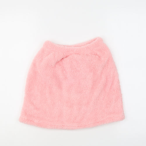 SheIn Girls Pink Polyester Mini Skirt Size 10 Years Regular Button