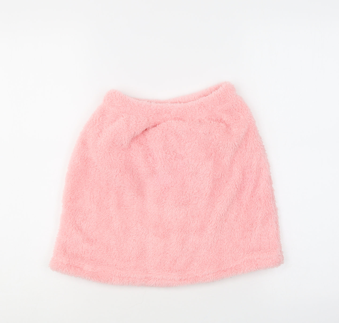 SheIn Girls Pink Polyester Mini Skirt Size 10 Years Regular Button