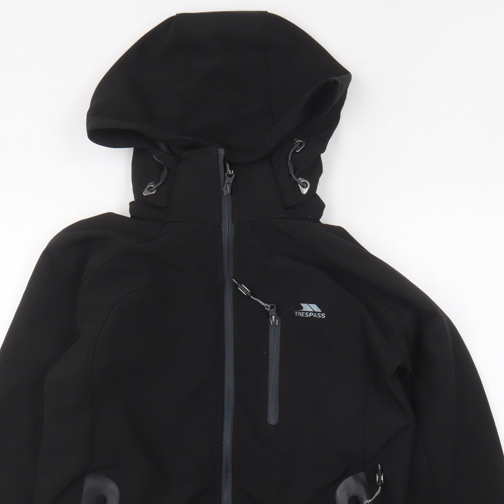Trespass Mens Black Jacket Coat Size M Zip