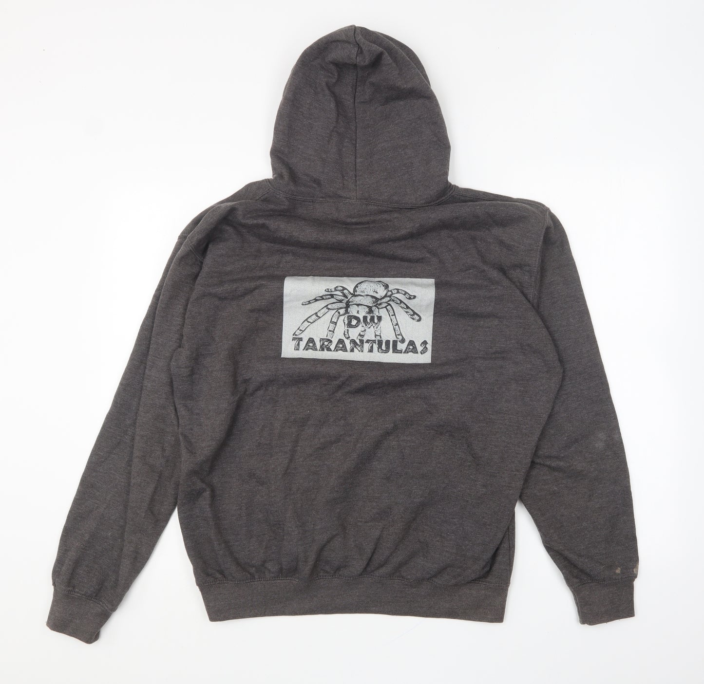 Awdisbrands Mens Grey Cotton Pullover Hoodie Size M - DW Tarantulas