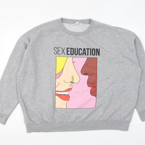 Primark Womens Grey Polyester Pullover Sweatshirt Size XL Pullover - Sex Education