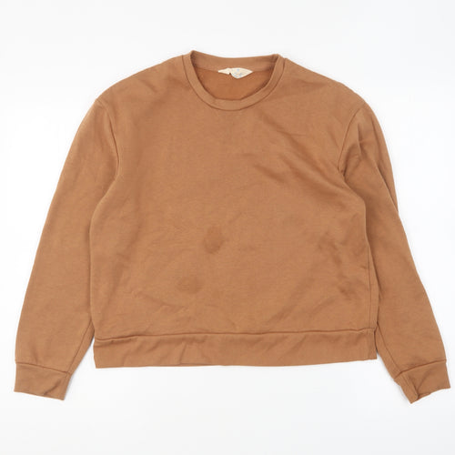 Primark Womens Brown Cotton Pullover Sweatshirt Size XS Pullover