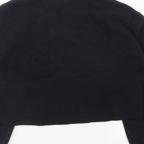 Topshop Womens Black Cotton Pullover Sweatshirt Size S Pullover - Darling