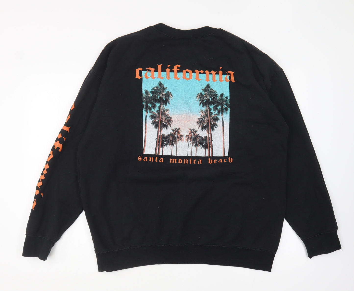 Preworn Mens Black Cotton Pullover Sweatshirt Size XL - California