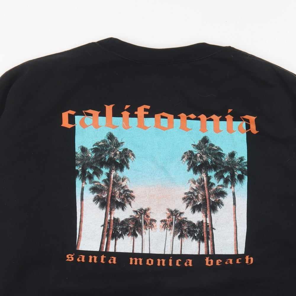 Preworn Mens Black Cotton Pullover Sweatshirt Size XL - California