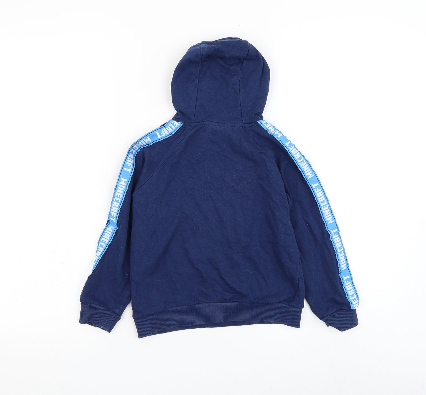 PEP&CO Boys Blue Cotton Pullover Hoodie Size 5-6 Years Pullover - Minecraft