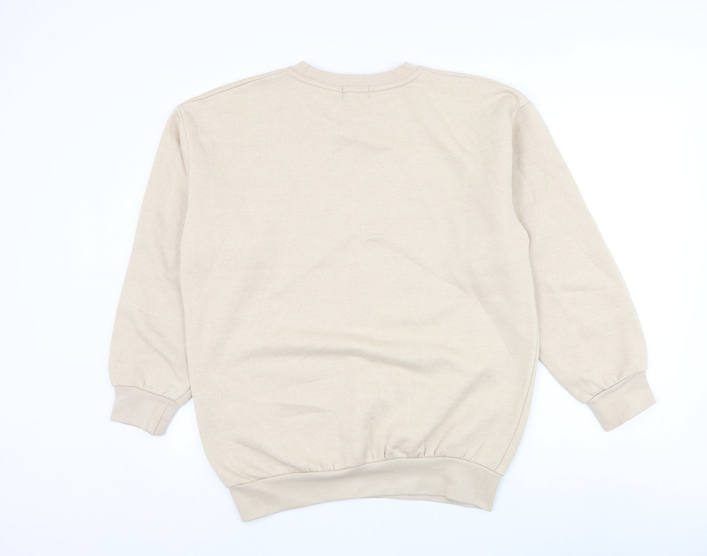 AX Paris Womens Beige Polyester Pullover Sweatshirt Size M Pullover - Skull