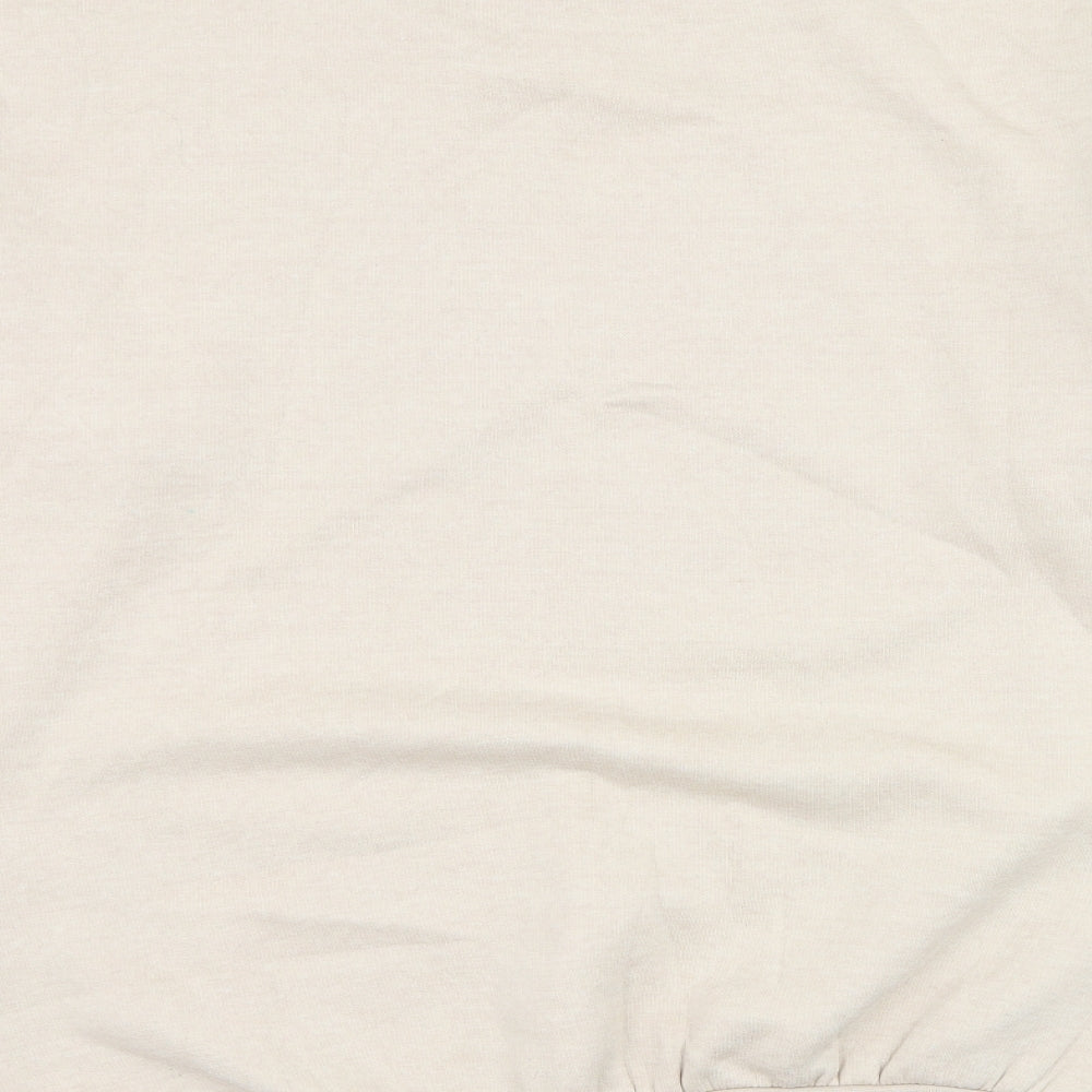 AX Paris Womens Beige Polyester Pullover Sweatshirt Size M Pullover - Skull