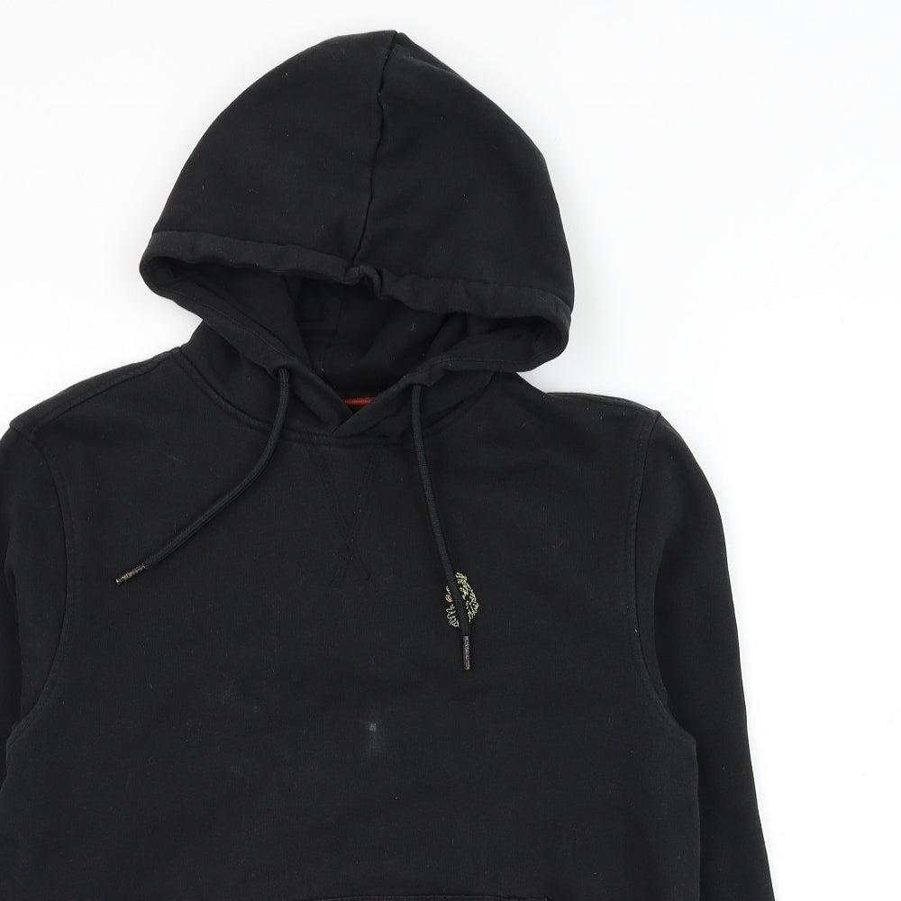 Luke 1977 Mens Black Cotton Pullover Hoodie Size S