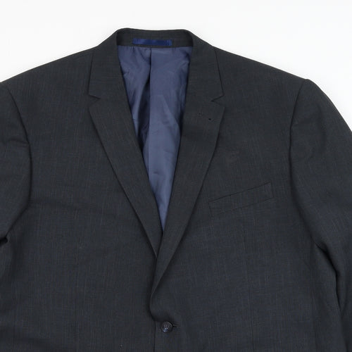 Taylor & Wright Mens Grey Polyester Jacket Suit Jacket Size 46