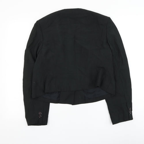 Preworn Womens Black Jacket Blazer Size M Button