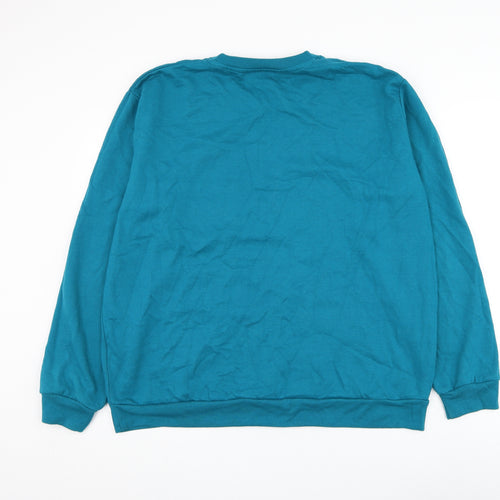 PEP&CO Mens Blue Cotton Pullover Sweatshirt Size 2XL - Christmas Poundland Slogan