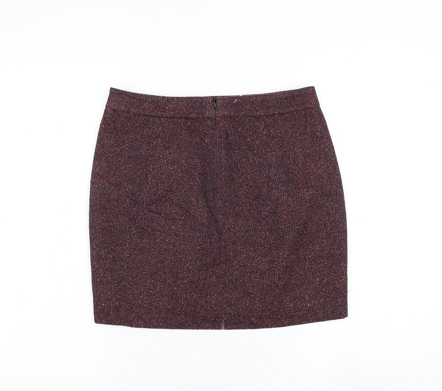 Great Plains Womens Purple Cotton Mini Skirt Size 8 Zip