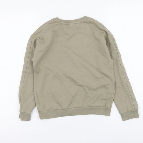 TU Girls Grey Cotton Pullover Sweatshirt Size 9 Years Pullover