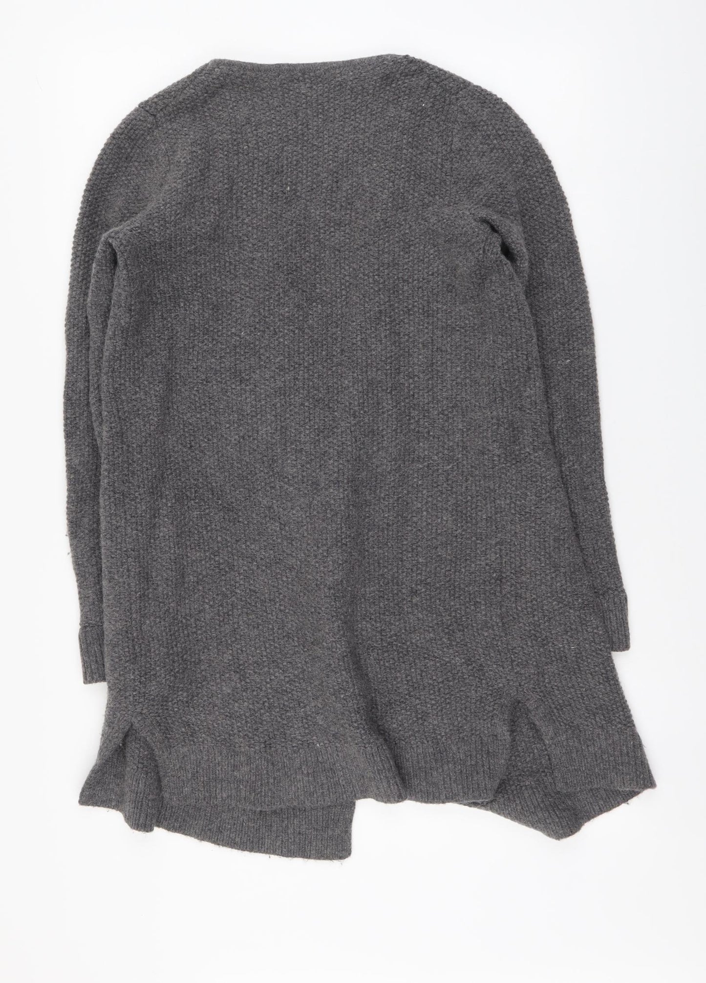 Boden Womens Grey V-Neck Acrylic Cardigan Jumper Size 8