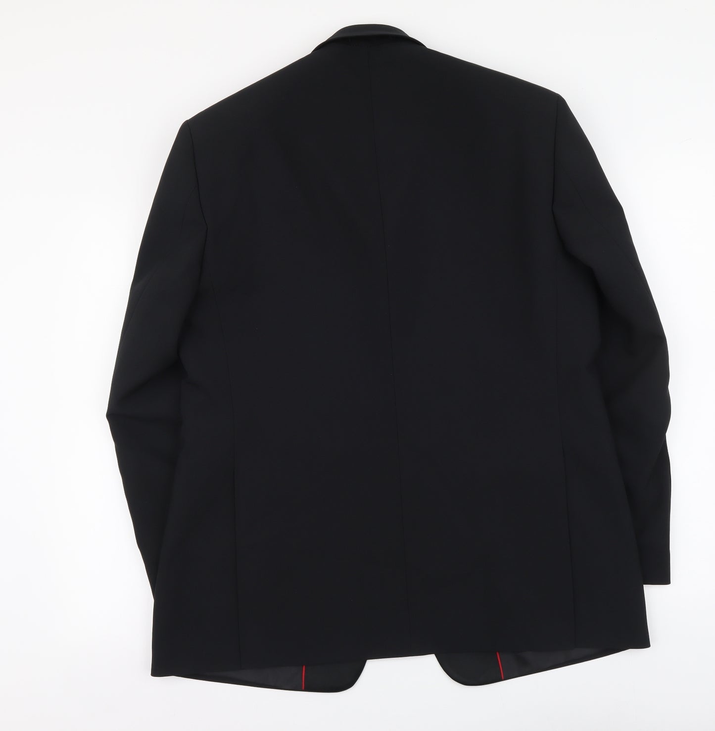 1860 Menswear Mens Black Polyester Jacket Suit Jacket Size M