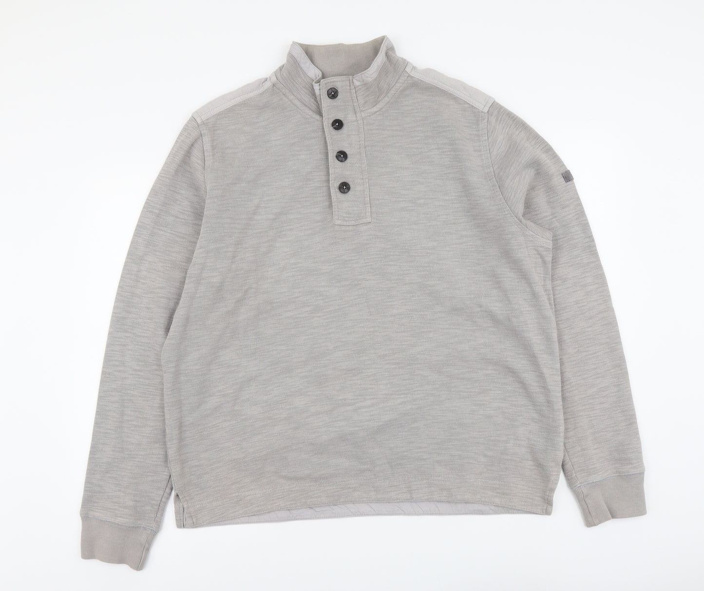 Ben Sherman Mens Grey Cotton Pullover Sweatshirt Size 2XL