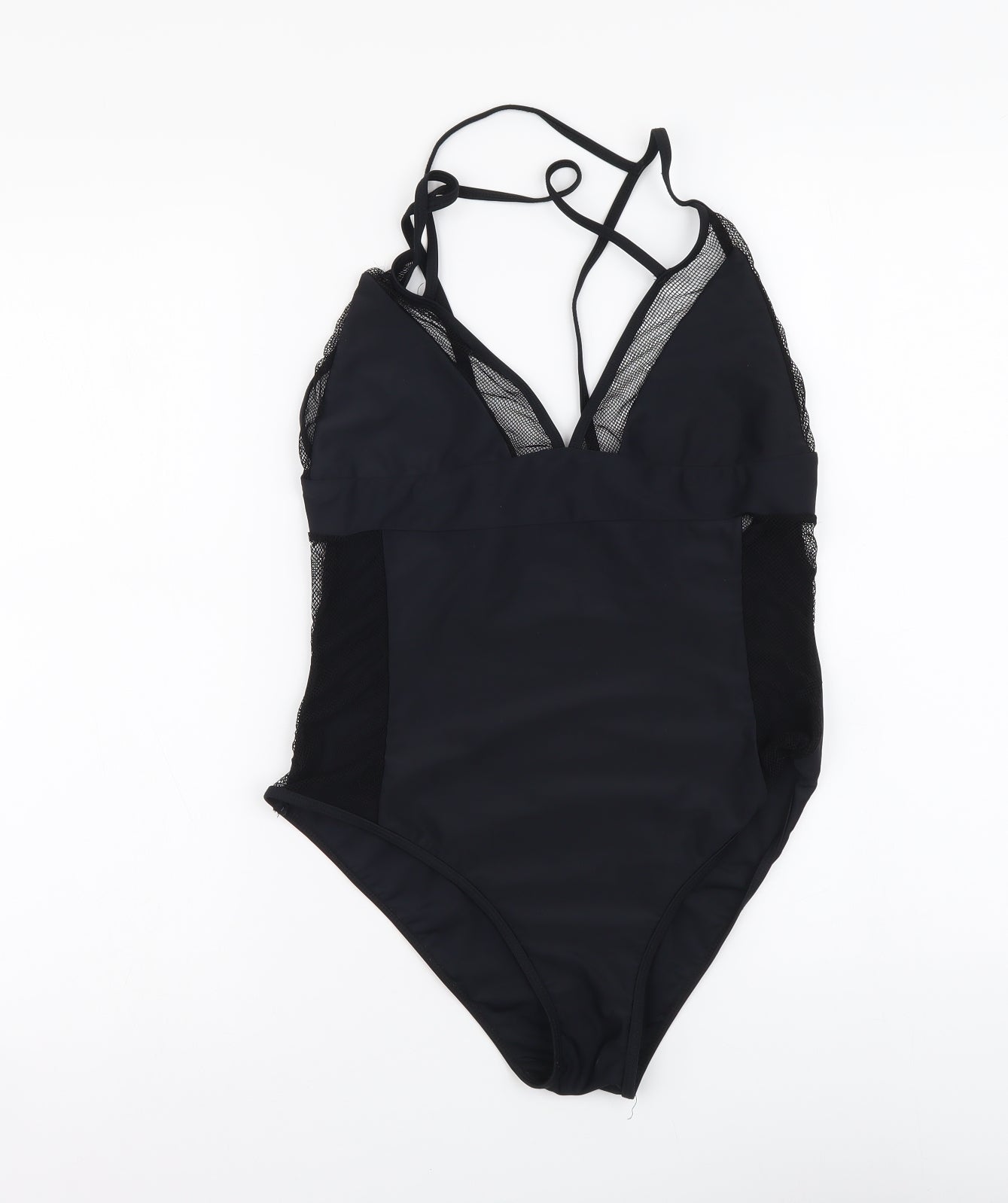 Boohoo Womens Black Polyester One Piece Size 12