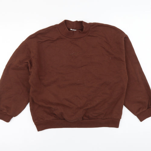 NEXT Girls Brown Cotton Pullover Sweatshirt Size 11 Years Pullover