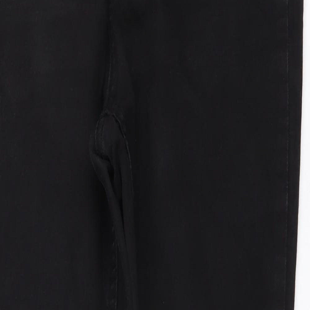 New Look Womens Black Cotton Skinny Jeans Size 14 L27 in Regular Button