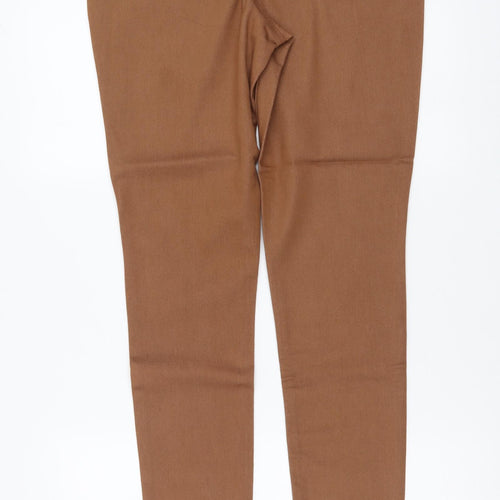 PEP&CO. Womens Brown Polyester Jegging Leggings Size 12 L30 in
