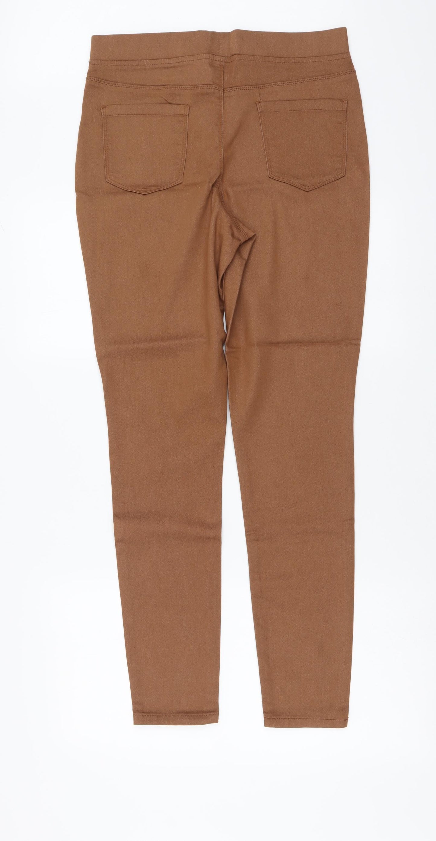 PEP&CO. Womens Brown Polyester Jegging Leggings Size 12 L30 in