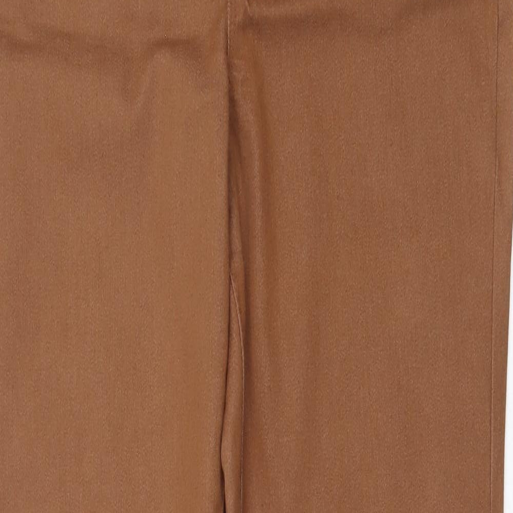 PEP&CO. Womens Brown Polyester Jegging Leggings Size 12 L30 in