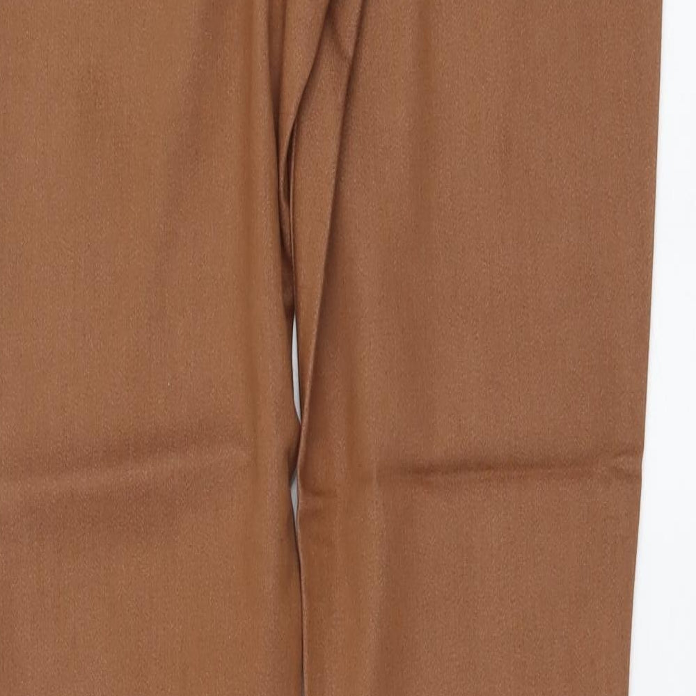 PEP&CO. Womens Brown Polyester Jegging Leggings Size 12 L30 in