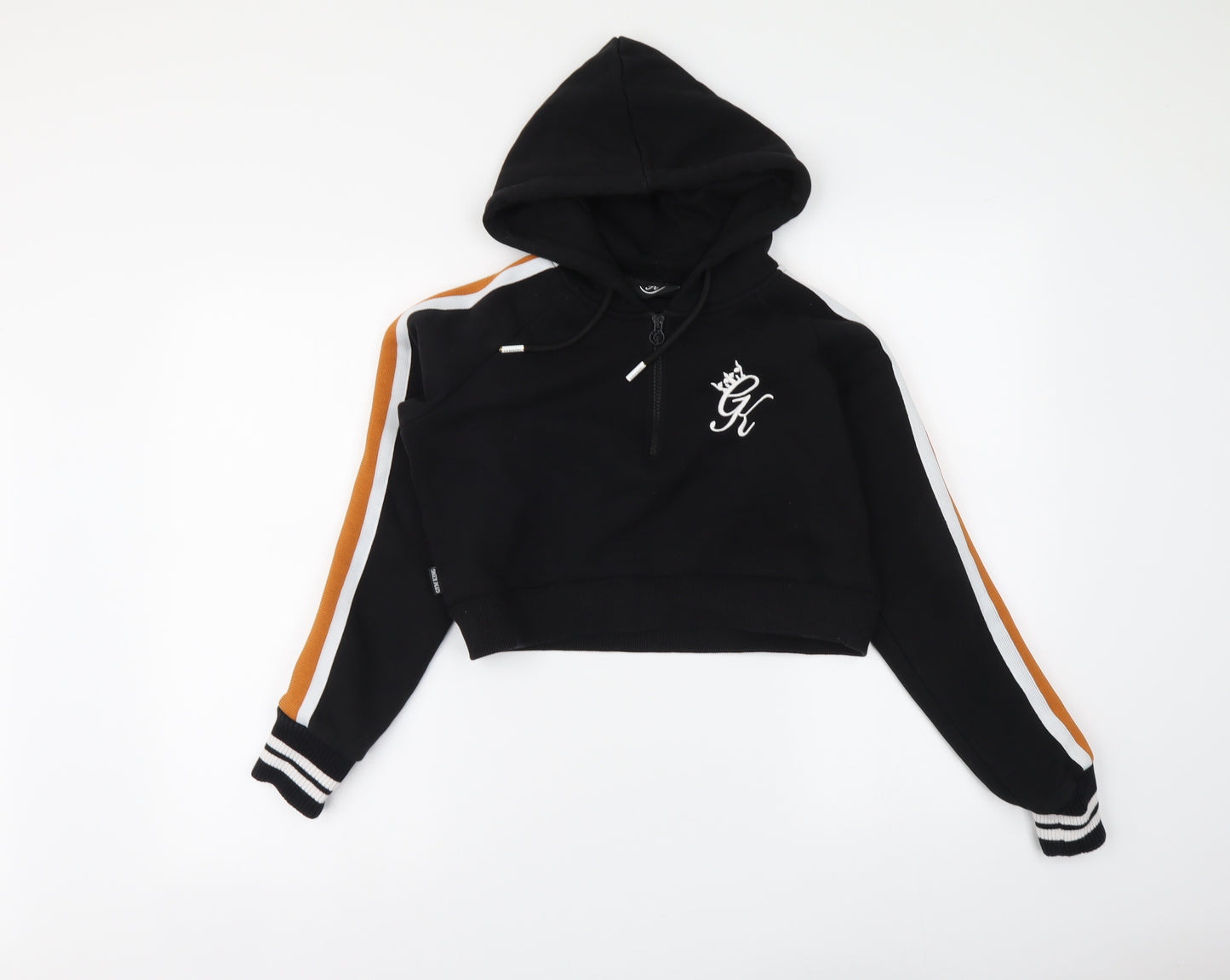 Gym King Womens Black Cotton Pullover Hoodie Size S Zip