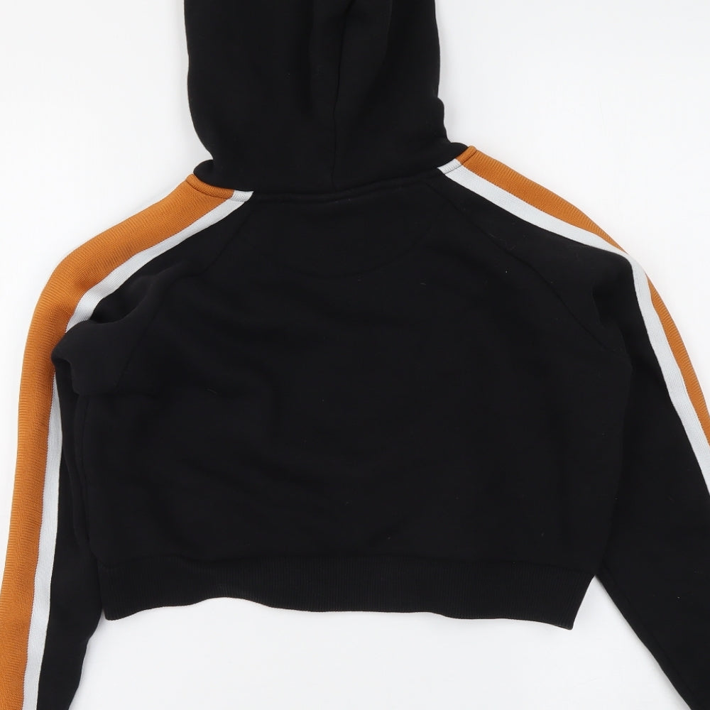 Gym King Womens Black Cotton Pullover Hoodie Size S Zip