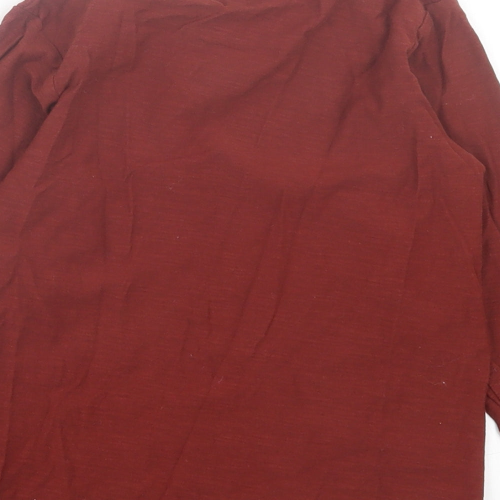 Matalan Boys Brown Cotton Basic Casual Size 4-5 Years Crew Neck Pullover - Dinosaur