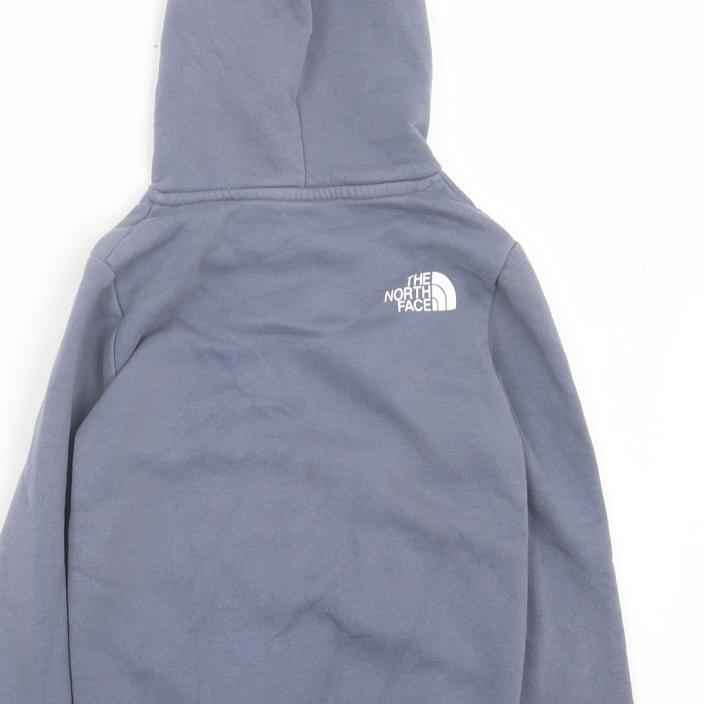 The North Face Boys Grey Cotton Pullover Hoodie Size 6 Years Pullover