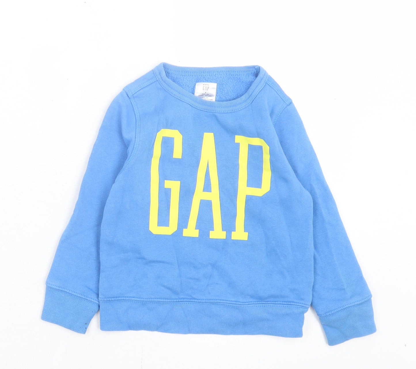 Gap Boys Blue Cotton Pullover Sweatshirt Size 4 Years Pullover