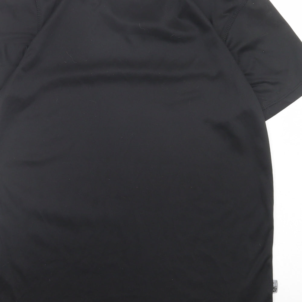 Karrimor Womens Black Polyester Basic T-Shirt Size 12 Crew Neck Pullover