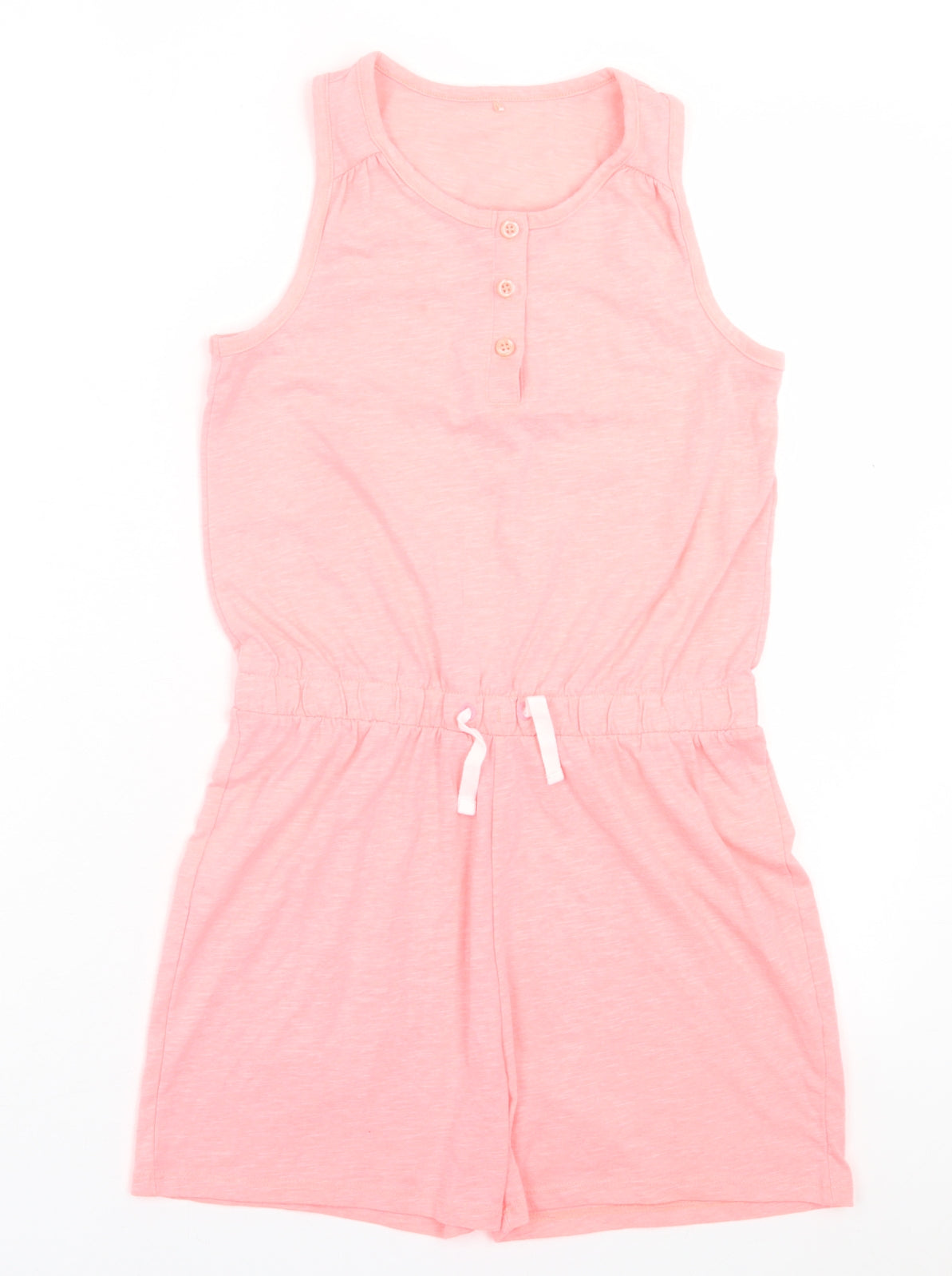 George Girls Pink Polyester Playsuit One-Piece Size 11-12 Years Button