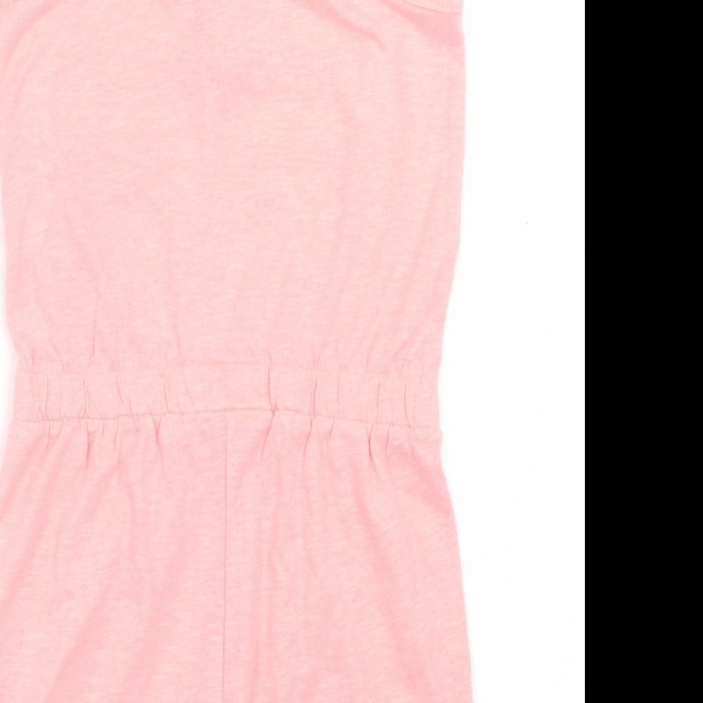 George Girls Pink Polyester Playsuit One-Piece Size 11-12 Years Button