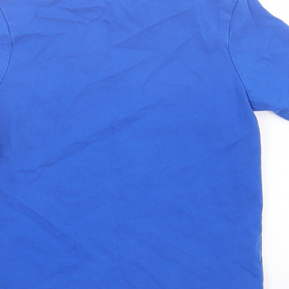 George Boys Blue Cotton Basic T-Shirt Size 3-4 Years Crew Neck Pullover - Cool And Kind