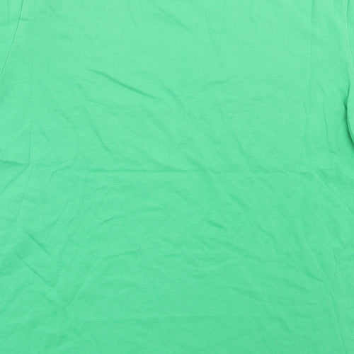 Champion Mens Green Cotton T-Shirt Size S Crew Neck