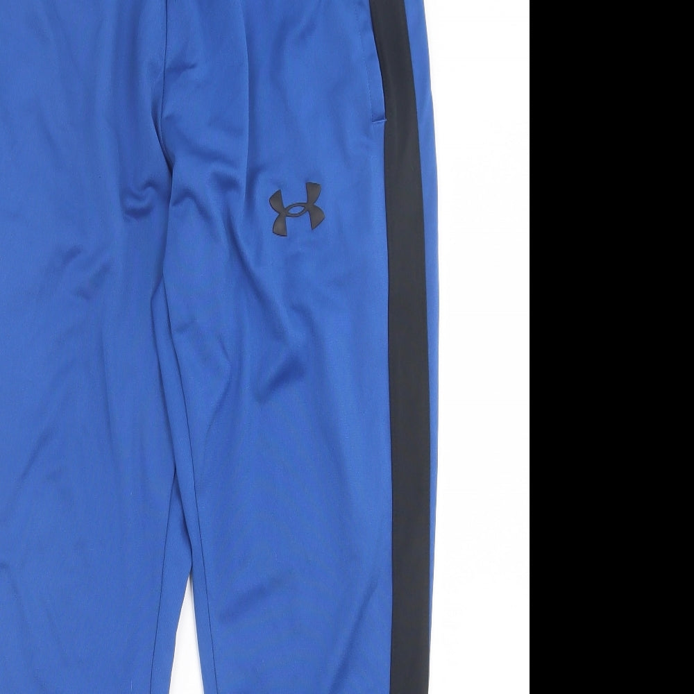 Under armour Mens Blue Polyester Jogger Trousers Size L L30 in Regular Drawstring