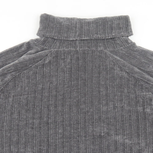 Motel Womens Grey Polyester Pullover Sweatshirt Size S Pullover - Crop
